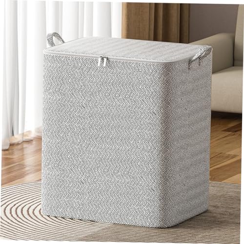 LABRIMP Clothes Storage Bag for Bedding and Quilts Large Capacity Household Organizer for Comforters Blankets and Clothes Non-woven for Moving and Travel