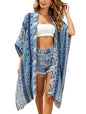 Kimonos for Women Swimsuit Coverups Beach Cover Up Swimwear Cardigan Summer - color: Multi Blue