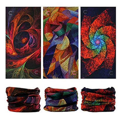 Headband Neck Gaiter Head Wrap Headwear Face Mask Magic Scarf Bandana for Men and Women - color: 9pc.lady Series