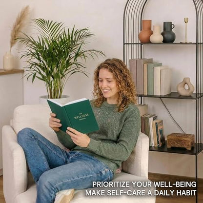 &And Per Se Wellness Journal, Self Care & Daily Journal for Women, Mental Health Planner with Habit Tracker, Diet & Goals, Undated, Gift-Ready (Forest Green) - color: C-Forest Green