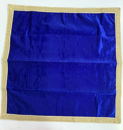 SMMS Spiritual Velvet Table Cloth Altar Tarot Spread (Blue, Medium- 61cm*61cm/ 24inch*24inch) - color: Blue, size: Medium- 61cm*61cm/ 24inch*24inch