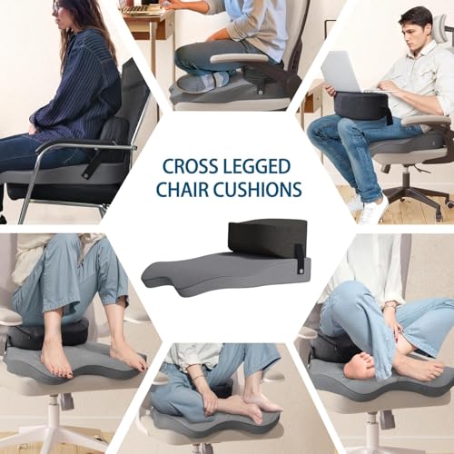 Seat Cushion for Office Chairs - Cross Legged Yoga Meditation Cushion Floor Pillows Yoga Enthusiasts Chair Cushion for Adults Long Sitting