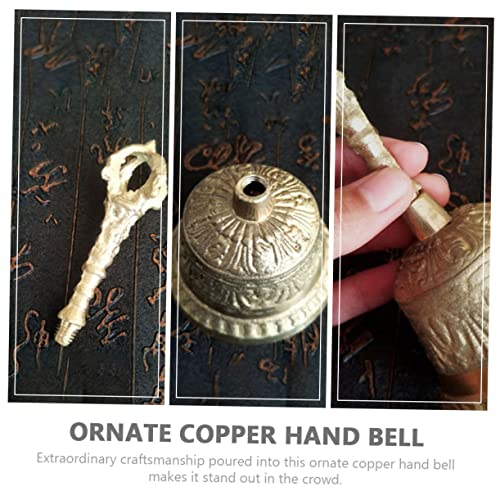 LALAFINA Small Meditation Hand Bell Jingle Bells Handbell for Adults for Home and Decor