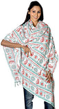 Exotic India Gayatri Mantra Prayer Shawl - Multi Color