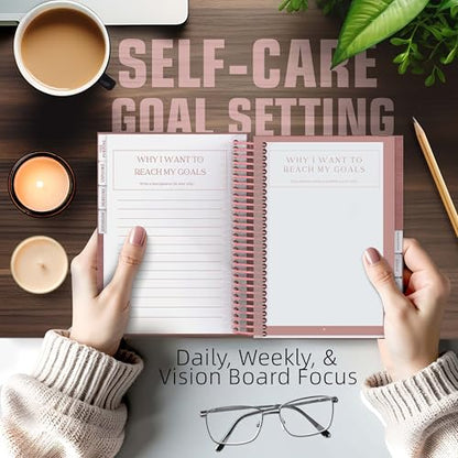 Self Care Journal – Guided Daily Reflection Notebook to Support Mental & Physical Health Habits – Self Love Manifestation & Affirmations Planner - Personal Growth Goals Happiness 2026