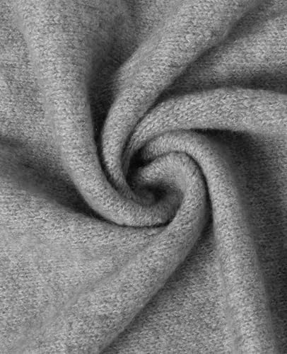 Women's Pashmina Shawl Wraps for Evening Dresses Wedding Bridal Open Front Poncho Cape Soft Large Scarf - color: Light Grey