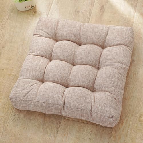 Floor Pillow Cushions Set of 2, Square Large Pillows Seating for Adults, 18 Inch Memory Foam Meditation Cushion for Yoga, Living Room