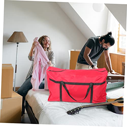 Large Capacity Storage Bag for Moving and Travel Oxford Cloth Packing Bag Handle Extra Large Clothes Organizer for Quilts and Bedding
