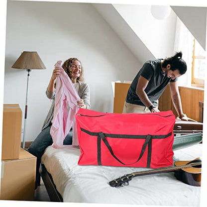 Large Capacity Storage Bag for Moving and Travel Oxford Cloth Packing Bag Handle Extra Large Clothes Organizer for Quilts and Bedding