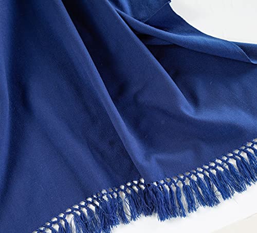 Meditation Shawl or Meditation Blanket, Shawl/Wrap, Oversize Scarf/Stole. Large. Unisex. - color: Navy Blue