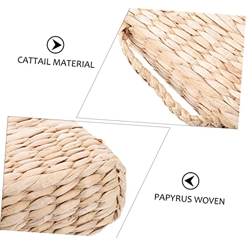 Happyyami 1pc Handwoven Square Straw Mat Cushion for Meditation Yoga and Home Use Diameter Thick Japanese Style Woven Floor Pad for Living Room and Office