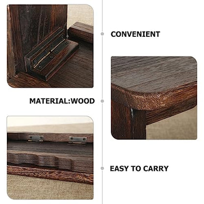 Yardwe Meditation Bench Non- Design Wooden Stool for Adults and Boys and Girls Compact Meditation Seating for Home Yoga and and