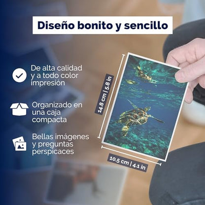 metaFox - 52 Inspirational Cards, Positive Affirmations Cards & Motivational Postcards, Picture Cards For Coaching & Therapy, Mindfulness Cards, Coaching Cards, Original Motivational Deck (Spanish) - color: Spanish