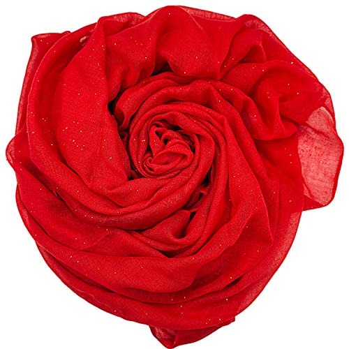 Women's Cotton Scarves Lady Light Soft Fashion Solid Scarf Wrap Shawl - color: Starred
