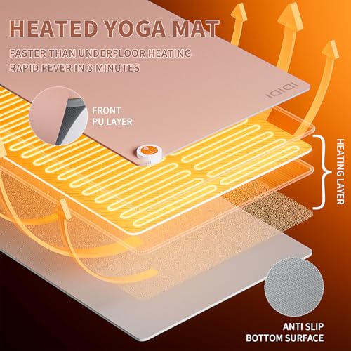 Heating yoga mat, warm yoga pad, more comfortable fitness mat in winter, yoga and meditation bio-mat