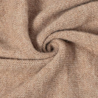 RIIQIICHY Shawl Wrap Women Pashmina Triangle Cape Knit Sweater Scarf for Fall Winter Fashion Accessory - color: Camel