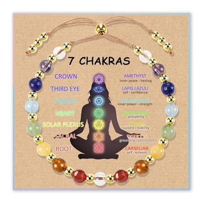 SmileBelle Protection Bracelets for Women, Pregnancy Gifts for Expecting Mom Sunflower Gifts for Women Black Tourmaline Bracelets as Healing Bracelet Sunflower Bracelet as Mother Day Gift - style: Chakra Protection