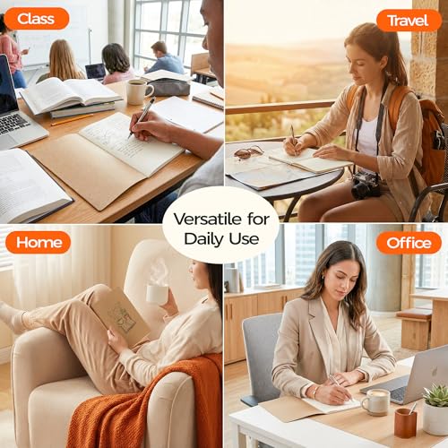 48 Pack Kraft Notebooks Bulk A5, 60 Pages Blank Unlined Journals, 8.3x5.5 Inches, Natural Kraft Cover Composition Notebooks for School Office Students Artists