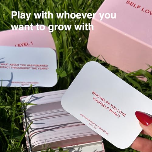 WE'RE NOT REALLY STRANGERS Self-Love Edition Card Game – A Journey to Self-Discovery and Empowerment for Singles, Couples, Adults, & Teens - for Memorable Game Nights, Ages 15+, 1-2 Players - style: Self Love