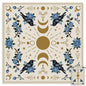 Tarot Altar Cloth Beige Tablecloth Moon Phases Flowers Crows Print Card Table Tablecloth with Tarot Card Bag for Reading Rituals Crystals Spiritual Divination Witchcraft Supplies - color: Moon Flowers Crows