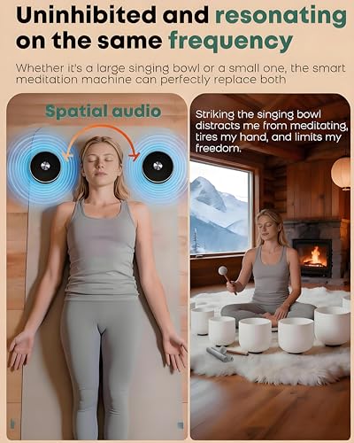 M3 Zen Frequency Sound Machine | Portable Meditation Chime for Deep Calm, Anxiety Relief & Sleep Aid | Screen-Free Alternative to Kinetic Sand Art | Includes Carry Bag - color: Gold