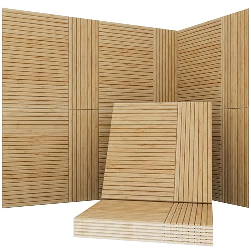 Soon Global Acoustical Wall Panels, 6-Piece 23.62 X 23.62 Inches Art Acoustic Panels, Decorative Acoustic Panels, Acoustic Wall Panels, Sound Absorbing Wall Art, Zen Split - color: Zen Split, size: 72 X 48 Inches