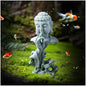 livelyfish Meditating Buddha Statue Zen Garden Statues Sandstone Thinker Buddha Sculpture Figurine for Fish Tank Aquarium Home Decorations, Gift (Fs) - size: Fs