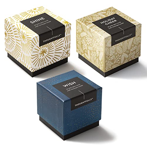 Compendium ThoughtFulls Pop-Open Cards — 3-Pack of Shine, Holiday Cheer, Wish — 90 Pop-Open Cards, Each with a Different Message Inside - color: Shine, Holiday Cheer, Wish