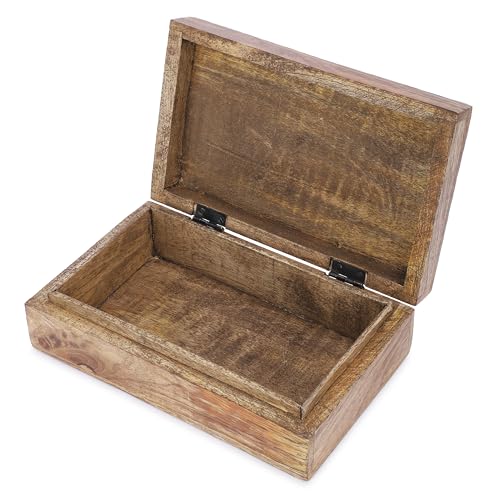 Ajuny Tree of Life Pattern Decorative Box Keepsake Trinket Holder Treasure Chest Jewelry Organizer for Necklaces Watch Storage Boxes Great for Gift- 8X5 Inch - style: Artisanal