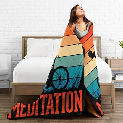 Miles are My Meditation Throw Blanket for Men Women Couch Bed Sofa Throw Blanket 40"x30" Blankets - size: 40"x30"