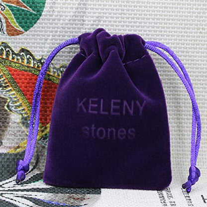 Keleny Semi Precious Stones Natural Gemstones 12mm Round Beads Crystal Stretch Bracelets 7 Inch Unisex - color: Green African Turquoise