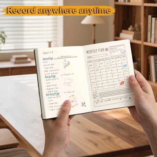 Thick Blank Journal Notebook 400 Pages 3.9 × 5.5 No Lines Soft Leather Pocket Blank Notebook for Women Drawing Book Memo Writing Sketch Diary Notebook Upgrade Page (Marigold) - color: Marigold