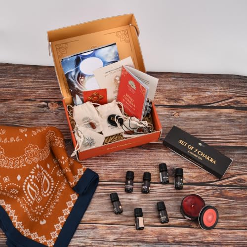 Solar Plexus Chakra Healing Kit – Confidence & Power with Crystals, Essential Oils, Candle, Meditation Shawl, Chakra Jewelry, Affirmations & Guidebook (3rd Box) - color: Solar Plexus Chakra