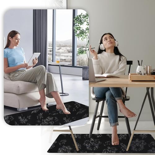 Grounding Mat Printed, 11.8 * 23.6 Universal Conductive Grounding mat for Bed, Earth Mat Grounding Pad for Better Sleep, Reduce Anxiety, Feet and Back Pain, Inflammation, Headache Relief