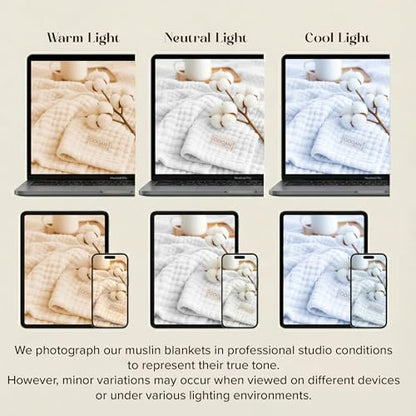 Goqan Muslin Blanket King Size 90x108 – 100% Turkish Cotton 4 Layer Boho Muslin Blanket for Adults, Four Season, Lightweight and Thin, Soft, Breathable - Dark Grey - color: Dark Grey, size: King (90"x108")