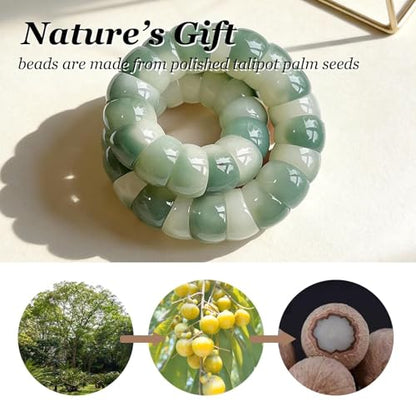 72ore Bodhi Bracelet Fidget Bracelet for Women Natural Bodhi Seed Bracelets Stretch Protection Healing Jewelry Anxiety Relief Items - color: A14:bodhi bracelet