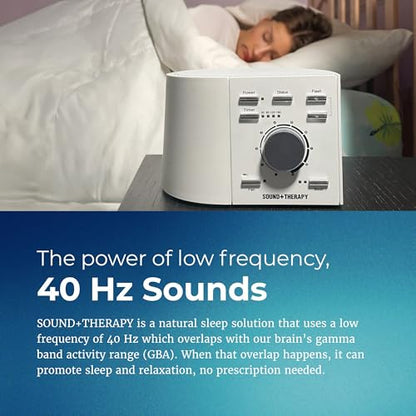 Adaptive Sound Technologies Sound + Therapy - Comprehensive Therapy Experience for Optimal Sleep Environment - Gamma Light & Soothing Noise - Precision Volume Dial - Relaxation Support