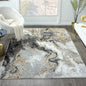 LUXE WEAVERS Marble Swirl Abstract Area Rug, Smoke 5x7 - color: Smoke, size: 5' x 7' (Rectangular)