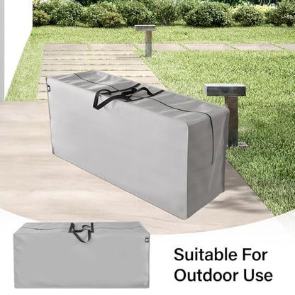 Outdoor Cushion Storage Bags Waterproof Outdoor Cushions Storage Bag Extra 48" L x 16" W x 22" H Large Patio furniture Cushion Storage Bag with Handle and Zipper