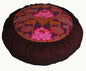 Meditation Cushion Zafu - Limited Edition - Buddha's Flower Lotus Lake Pink/Burgundy