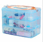Kamay's Large 3 Tier Stackable Adjustable Compartment Slot Bead Craft Jewellery Tool Storage Organiser,Snap-lock Tray Container with 30 Compartments Blue - style: Large 3 Tier 30 Compartments Blue