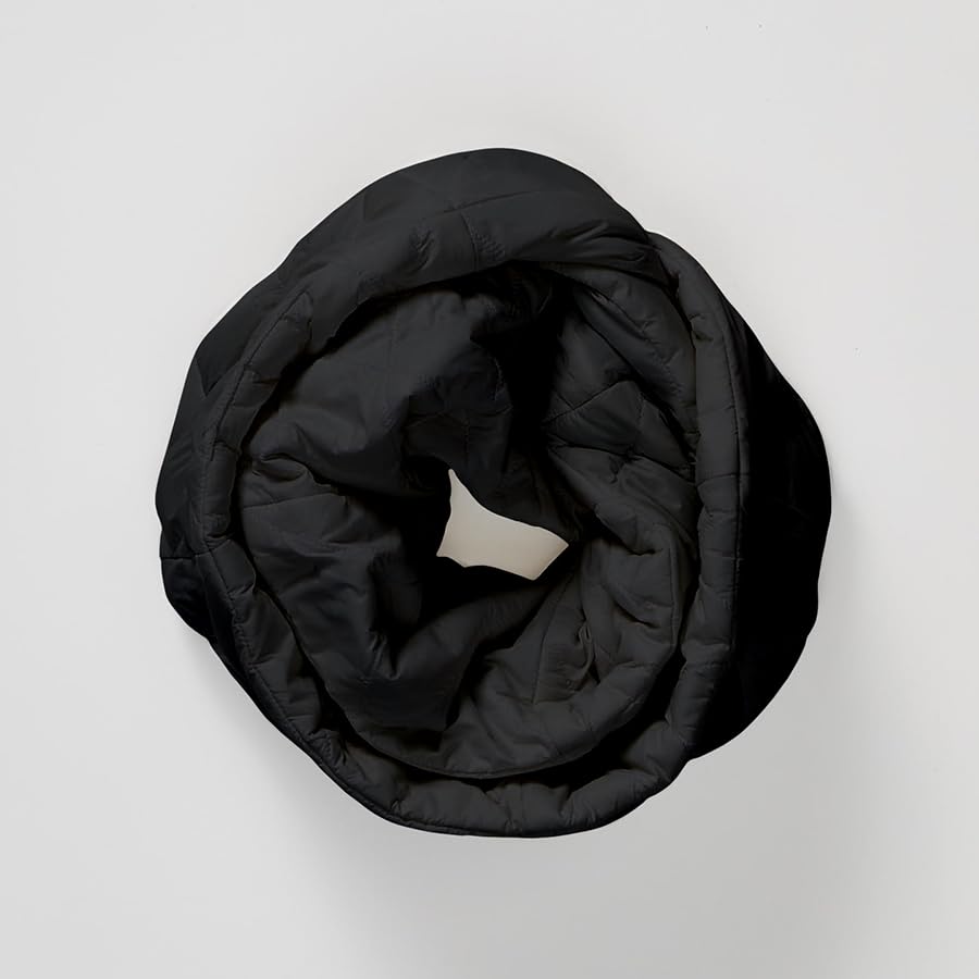 PYVOT Weighted Infinity Scarf, 3 lb Sensory Shoulder Wrap for Everyday Comfort - color: Black