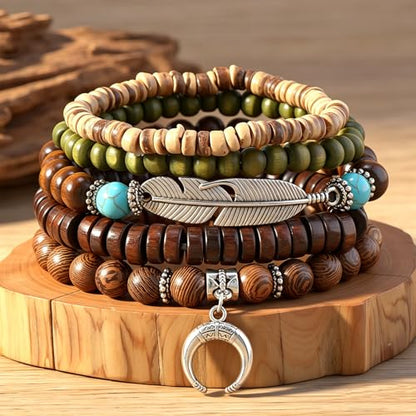 Gothic Bracelet Adjustable Punk Braided Leather Multilayer Grunge Set Bracelets Emo Metal Cuff Wrap Bangles Meaningful Gift - color: J-BZ-46