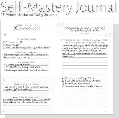 Realizations Self-Mastery Journal for Men - Gratitude Journal – 5 Minute Journals - Reflection Manifestation Journal for Mindfulness – Goal/Guided Gratitude Journel for Women & Men (Olive) - color: Olive