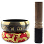 Tibetan Singing Bowl Set with Mallet & Cushion- Meditation Sound Bowl for Chakra Healing, Yoga, Zen Garden(4inch)