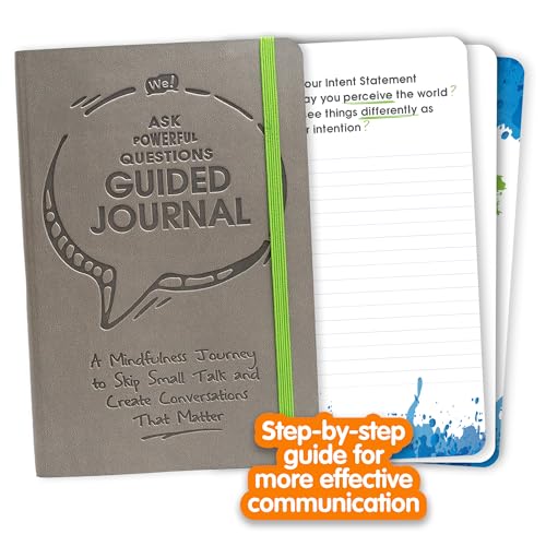 We! Ask Powerful Questions Guided Journal - Build Communication & Leadership Skills, Foster Connection, Spark Conversation & Enhance Team Reflection - 144-Page Notebook with Journal Prompts