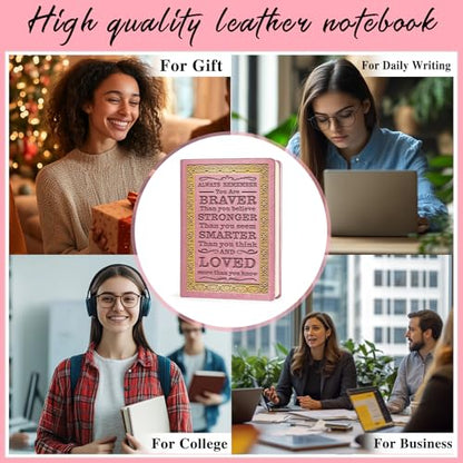 JOHSBYD Journal for Women - Inspirational Writing Journal with Prompts, Journal for Teen Girls, Graduation Gift for Women, Teacher, Friends (Pink) - color: Pink