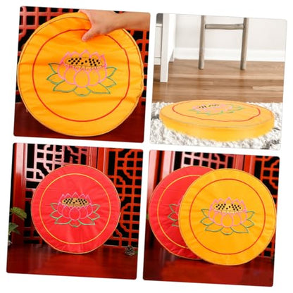 MAGICLULU 2pcs Round Meditation Cushions Lightweight Seating Mat for Prayer Worship Versatile Kneeling Pad for Buddhist Practices Compact Design for Comfort