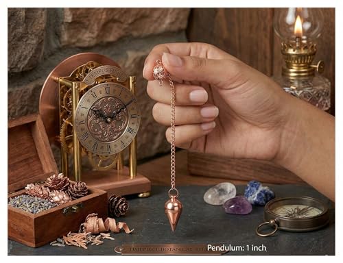 Health & Wealth Copper Metal Pendulum, Pendulum for Divination, Dowsing Pendulum, Reiki Pendulum, Meditation Pendulum, Cone Pendulum. - color: Cone Pendulum