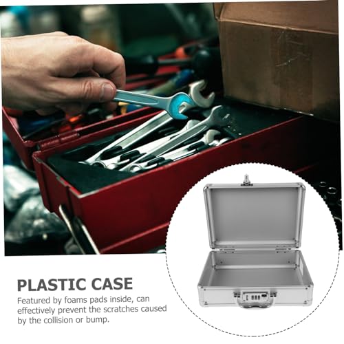 Aluminum Alloy Portable Storage Box Large Capacity Emergency First Aid Kit Hard Briefcase for Travel Tool Organizer Home and Outdoor Use